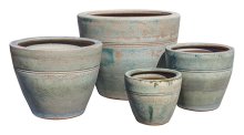 Reverse Rim Egg Pot Antq Coppe - wholesale pots -stoneware pots