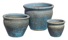 Tall Belly Braid Pot Running C-  wholesale pots =stoneware pots