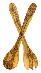 Salad Server Set/2 Olivewood - Rustic Tableware