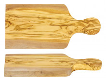 Cutting Board 12"x6"paddle Olive wood - Rustic Kitchenware