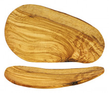 Olivewood Oval Rustic Tray 14"