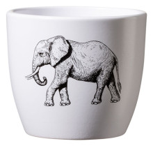 Sk Elephant 3" White