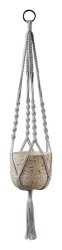 Macrame Hanger 35" Gray