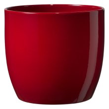 S K Basel 16cm Shiny Bordeaux- SK plant pots