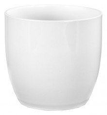 Sk Pot Basel 6.25" Shiny White Plant Pot