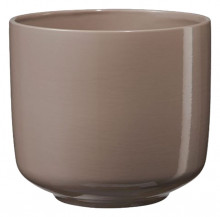 Sk Pot Bari 5.11" shiny Grey-beige Plant Pot