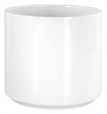 Sk Pot Cylinder 8" Whiteb Plant Pot