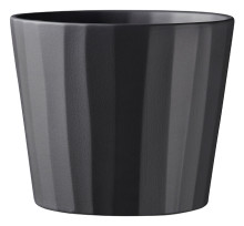 Sk Umea 10.25" Matte Anthracit - Black Planter