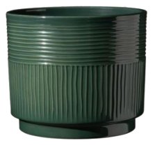 Sk Nara Sabi 8.66" Dk Green Plant Pot