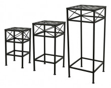 Nested Square Plant Stands S/3