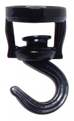 Ceiling Hook Swivel Black