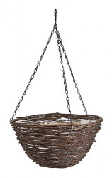 Rattan Hanging Basket 12"