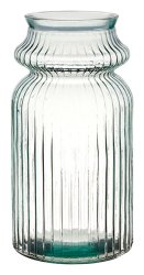 Vase Albania 28 Cm- WHOLESALE VASES - Ribbed Glass Vase