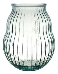 Hurricane Vase - Albania 35 Cm - Hurricane glass, Ribbed vase