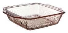 Sq Cake Dish Rosewater by Anchor Hocking