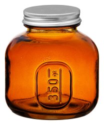 Amber Jar 350 Gr - wholesale glass jars
