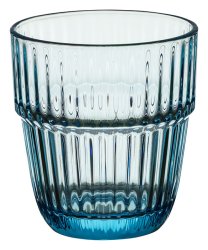 Barshine Rocks Ice 10oz Blue Drinking Glass - Wholesale