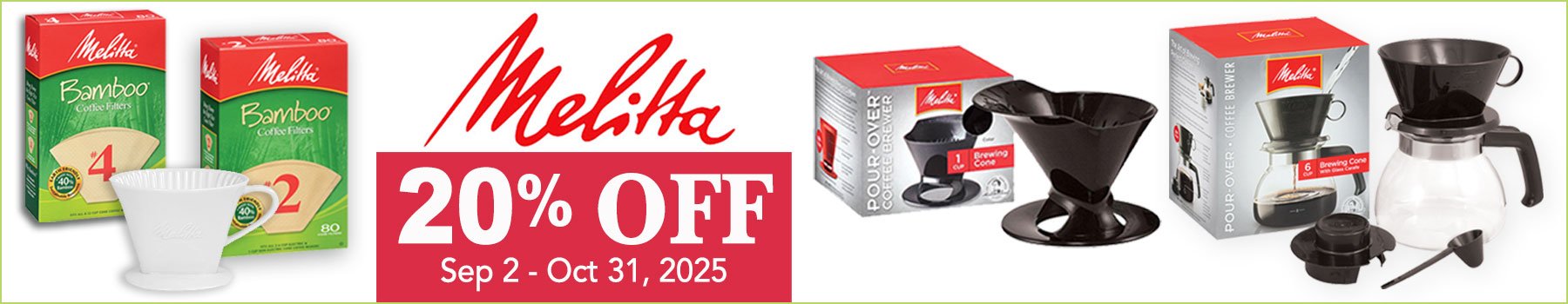 Melitta Coffee Supplies On Sale 2025
