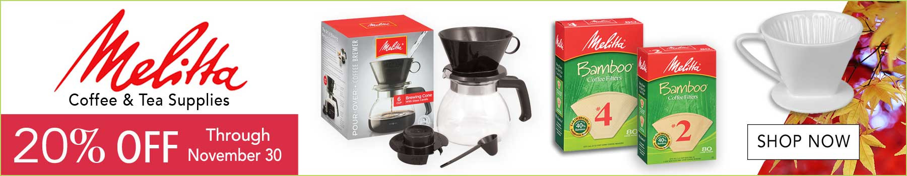 MELITTA SALE-20% OFF Through November 30 2023
