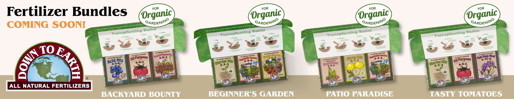 Coming Soon! Bundles of Mini Fertilizers