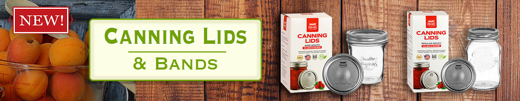 New Canning Lids and Bands