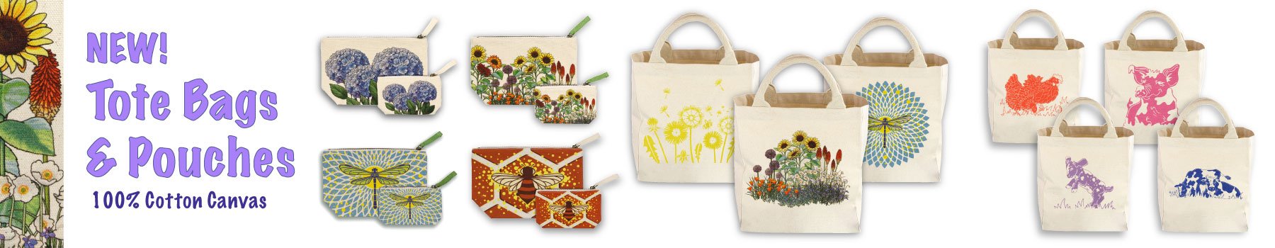 Canvas Tote Bags and Pouches - Wholesale