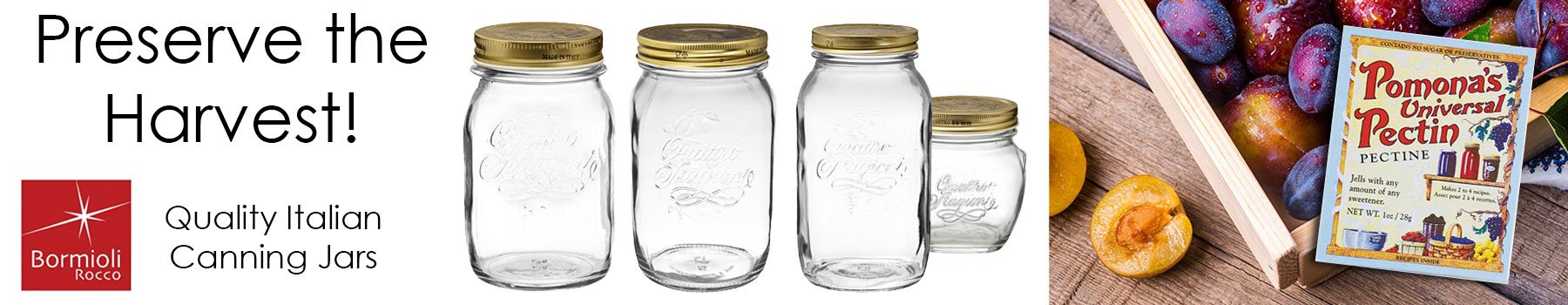 Bormioli Canning Jars- Wholesale 