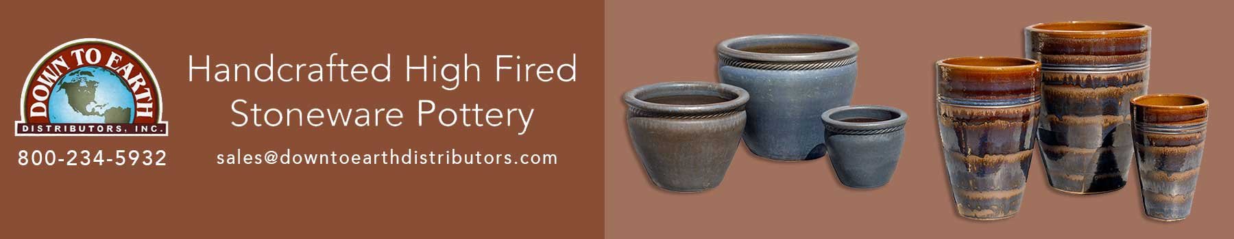 Wholesale Stoneware Pots- Large Pots -  Glazed and High Fired