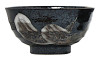Bowl Blk&wht Swirl 6.75"