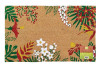 Coir Mat/latex Tropical Floral
