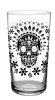 Vintage Skull Black Glass 16oz