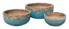 Riviera Low Bowl Rust/aqua S/3