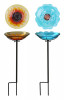 Glass Bb,10" Flower W/stake