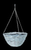 Rattan Hanging Basket 12"