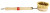 Lola Brush Brass Bristle