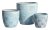 Crossfire Blue Set/3 Plant Pots