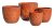 Garden Petals Iron Red Set/4