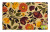 Coir/pvc  Mat Red Floral