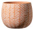 Sk Zigzag 4.30" terra Cotta Plant Pot