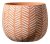 Sk Zigzag 5.9" Terra Cotta Plant Pot