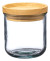 Stackable Jar 12oz 4" Tall - Wholesale Jar with Bamboo lid