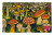 Coir Mat/latex -Mushroom drawing - Mushroom Forest