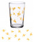 Vintage Bee Juice Glass 7oz glassware- bee glass -honeybee glass