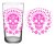 Vintage Skull Pink 16oz Beverage glass - Highball