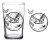 Vintage Bat Glass 7oz glassware- wholesale, Vintage Glass