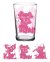 Vintage Glass Muddy Pigs  7oz- glass - wholesale