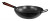 Wok 13" Hammered W/wood Handle