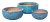Riviera Flower Falling Grn S3- Stoneware Pots