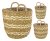 Seagrass Basket W/handle Set/3 - wholesale baskets