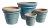 Riviera Roma Lt Blue S/4 - Wholesale Stoneware - Large Pots